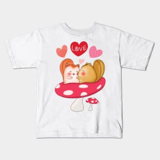 Love Chipmunk Kids T-Shirt